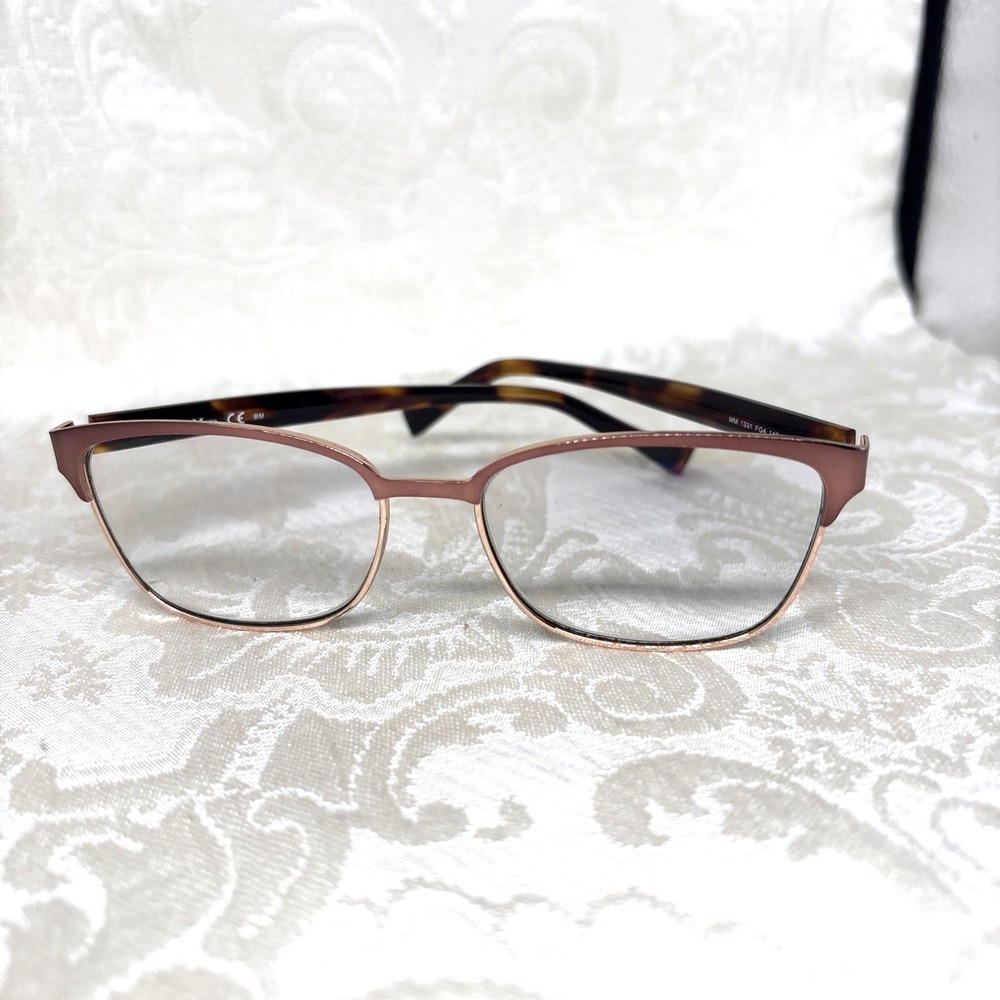 Max Mara Rose Gold Metal Optical Eyeglass Tortoise Frames ONLY MM1331 FG4 140 - Picture 2 of 6